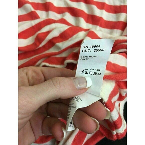 Ella Moss Anthropologie Striped short sleeve top - Picture 6 of 7